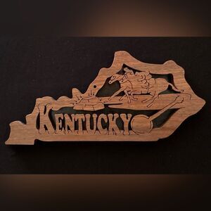 Wooden Kentucky Wall Art Decor